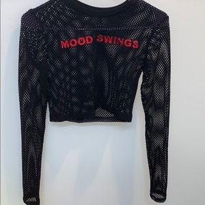 NWOT mesh crop top